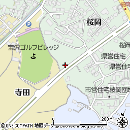 福島県須賀川市桜岡140周辺の地図