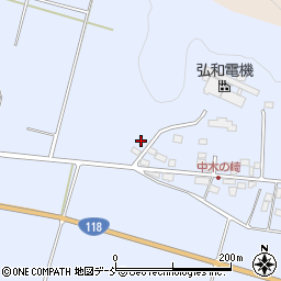 福島県須賀川市木之崎新林周辺の地図