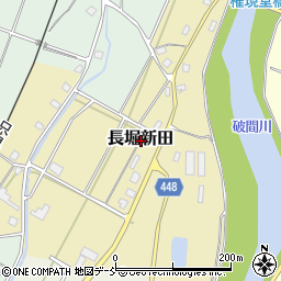 新潟県魚沼市長堀新田周辺の地図