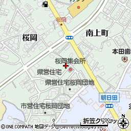福島県須賀川市桜岡98周辺の地図