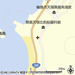 石川県輪島市門前町黒島町ロ124周辺の地図