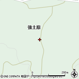 福島県須賀川市江花強土原周辺の地図
