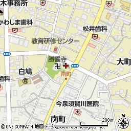 須賀川南町郵便局周辺の地図