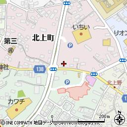 福島県須賀川市北上町104周辺の地図