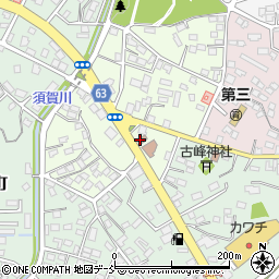 須賀川上野郵便局 ＡＴＭ周辺の地図