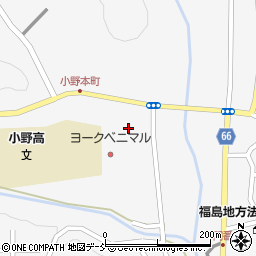 福島県田村郡小野町小野新町本町9周辺の地図