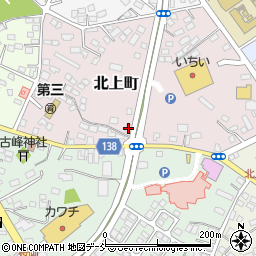 福島県須賀川市北上町142周辺の地図