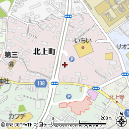 福島県須賀川市北上町周辺の地図