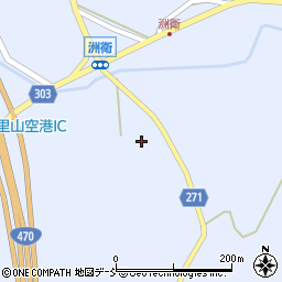 石川県輪島市三井町（洲衛下唐毛）周辺の地図