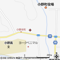 福島県田村郡小野町小野新町本町周辺の地図
