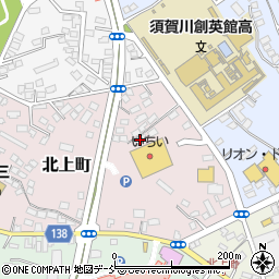 福島県須賀川市北上町64-6周辺の地図