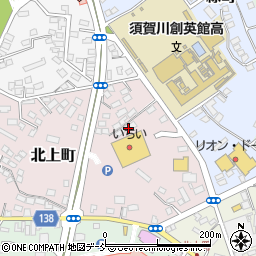 福島県須賀川市北上町64周辺の地図
