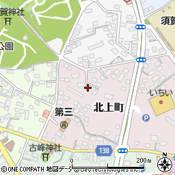 福島県須賀川市北上町41周辺の地図