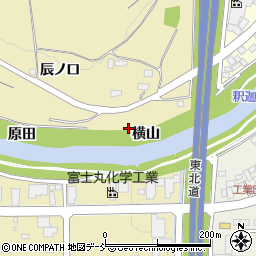福島県須賀川市西川横山周辺の地図