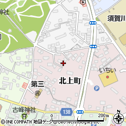 福島県須賀川市北上町42周辺の地図