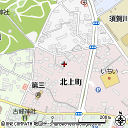 福島県須賀川市北上町42周辺の地図