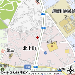 福島県須賀川市北上町21周辺の地図