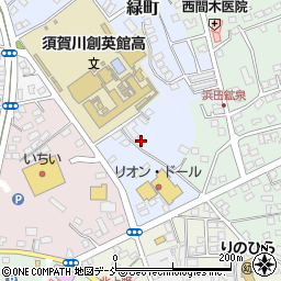 福島県須賀川市緑町107周辺の地図