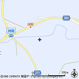 石川県輪島市三井町（洲衛は）周辺の地図