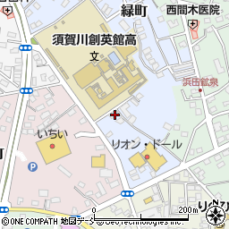 福島県須賀川市緑町110周辺の地図