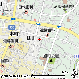 福島県須賀川市馬町周辺の地図