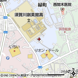 福島県須賀川市緑町109周辺の地図