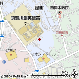 福島県須賀川市緑町108周辺の地図