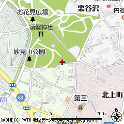 福島県須賀川市妙見周辺の地図