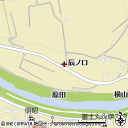 福島県須賀川市西川（辰ノ口）周辺の地図