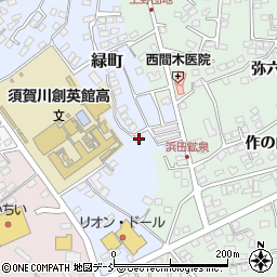 福島県須賀川市緑町98-2周辺の地図