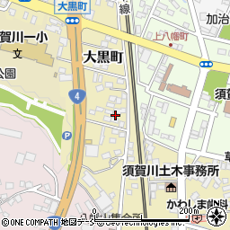 福島県須賀川市大黒町129周辺の地図