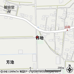 福島県須賀川市和田谷地周辺の地図