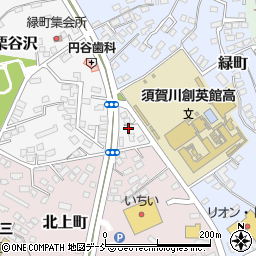 福島県須賀川市栗谷沢109-2周辺の地図