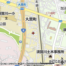 福島県須賀川市大黒町126-3周辺の地図