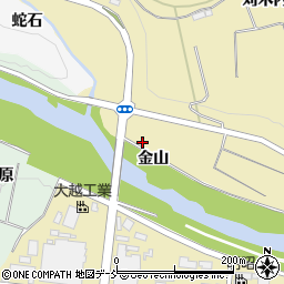 福島県須賀川市西川金山周辺の地図
