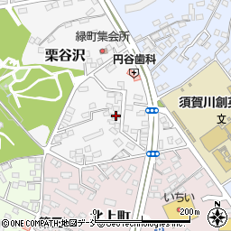 福島県須賀川市栗谷沢104-16周辺の地図