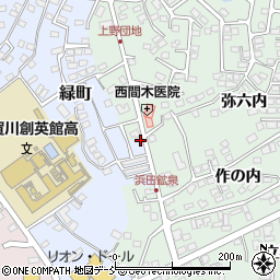 福島県須賀川市緑町93-19周辺の地図