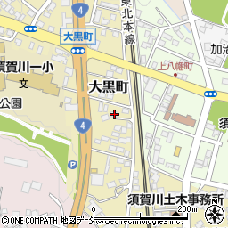 福島県須賀川市大黒町115周辺の地図