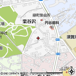 福島県須賀川市栗谷沢104周辺の地図