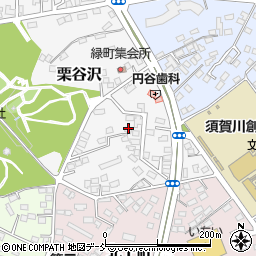 福島県須賀川市栗谷沢104-15周辺の地図