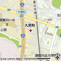 福島県須賀川市大黒町17周辺の地図