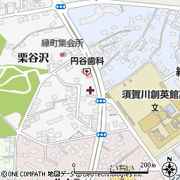 福島県須賀川市栗谷沢101-6周辺の地図