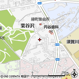 福島県須賀川市栗谷沢101-16周辺の地図