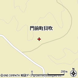 石川県輪島市門前町貝吹ハ周辺の地図