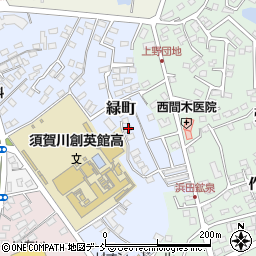 福島県須賀川市緑町92周辺の地図