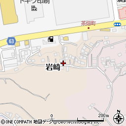 福島県須賀川市岩崎周辺の地図