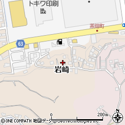 福島県須賀川市岩崎106周辺の地図