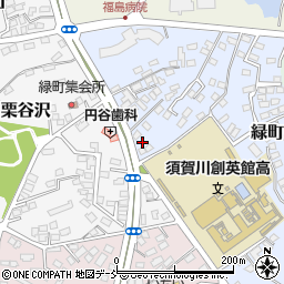 福島県須賀川市緑町38周辺の地図