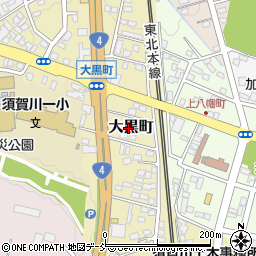 福島県須賀川市大黒町16周辺の地図