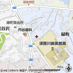 福島県須賀川市緑町40周辺の地図